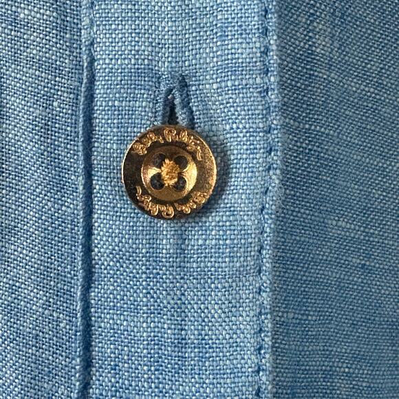 NWOT Lilly Pulitzer Linley Linen Coverup Button Up Shirt Dress Size Large - Picture 8 of 13